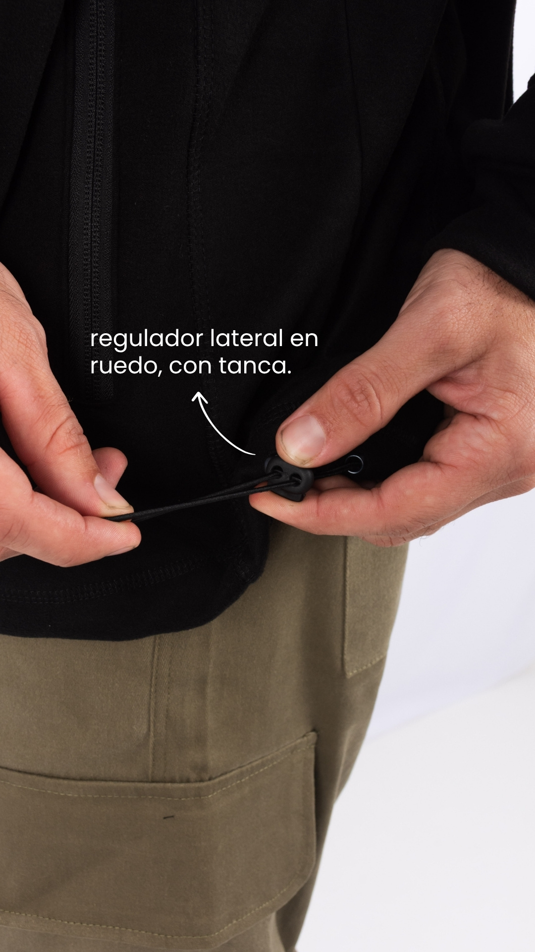 regulador lateral en ruedo, con tanca.